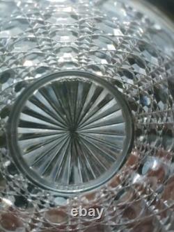 Ancien Pot À Biscuits Cristal Baccarat XIX Modèle Diamant / Pontarlier