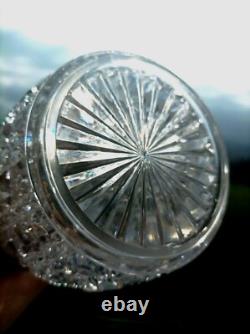 Ancien Pot À Biscuits Cristal Baccarat XIX Modèle Diamant / Pontarlier