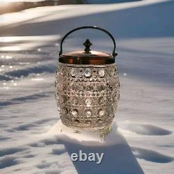 Ancien Pot À Biscuits Cristal Baccarat XIX Modèle Diamant / Pontarlier