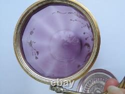 Ancien Pot A Biscuits Seau Box Boite Verre Cristal Metal Argente Wmf Authentique