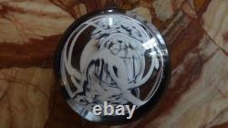 Ancien Presse Papier Sulfure Signe Daum (etat Exceptionnel)