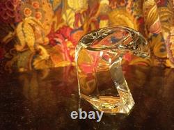 Ancien Presse Papier Tête d'Aigle Cristal De St Louis