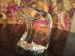 Ancien Presse Papier Tête d'Aigle Cristal De St Louis