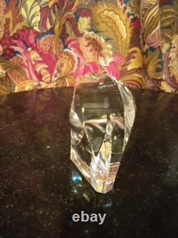 Ancien Presse Papier Tête d'Aigle Cristal De St Louis