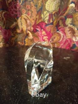 Ancien Presse Papier Tête d'Aigle Cristal De St Louis