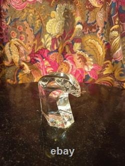 Ancien Presse Papier Tête d'Aigle Cristal De St Louis