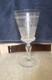 Ancien Rare Verre cristal XIX ème décor floral monogramme non baccarat