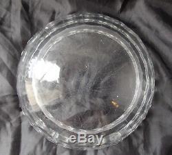 Ancien Saladier Coupe A Fruit Vase Cristal Lalique France Mesanges