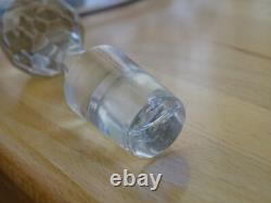 Ancien Service A Liqueur Cristal Style Baccarat Modele Decor Florale A L'or Fin