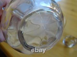 Ancien Service A Liqueur Cristal Style Baccarat Modele Decor Florale A L'or Fin
