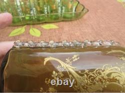 Ancien Service A Liqueur Emaille 13 Pieces Boheme, Georges Sande, Galle