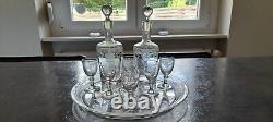 Ancien Service A Liqueur En Cristal Baccarat St Louis Debut 1900