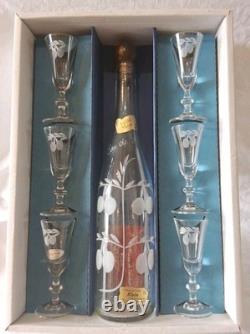 Ancien Service Eau De Vie KLEIN En Cristal Baccarat Taillé Main Artisan Neuf