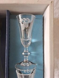 Ancien Service Eau De Vie KLEIN En Cristal Baccarat Taillé Main Artisan Neuf