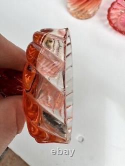 Ancien Service Salle De Bain En Cristal De Baccarat Modèle Bambou Tors