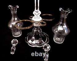 Ancien Serviteur Huile Vinaigre en Cristal Breveté SGDG Baccarat