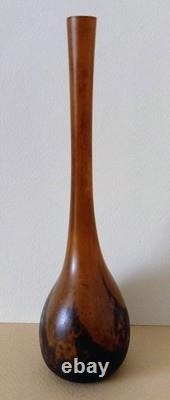 Ancien Soliflore DAUM NANCY Pâte de Verre début 20ième Hauteur 17cm
