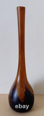 Ancien Soliflore DAUM NANCY Pâte de Verre début 20ième Hauteur 17cm