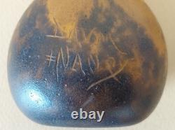 Ancien Soliflore DAUM NANCY Pâte de Verre début 20ième Hauteur 17cm