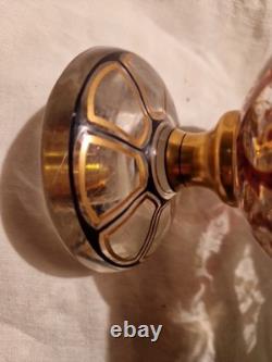 Ancien Vase Bohemian Julius Mulhaus & Co glass Verrerie 1915/20