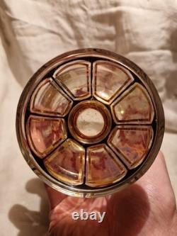 Ancien Vase Bohemian Julius Mulhaus & Co glass Verrerie 1915/20