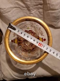 Ancien Vase Bohemian Julius Mulhaus & Co glass Verrerie 1915/20