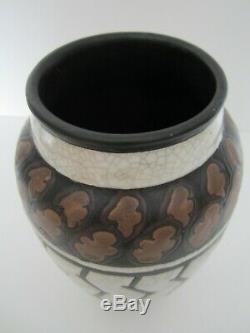 Ancien Vase Charles Catteau Gres Keramis/art Deco/forme 907/decor 776