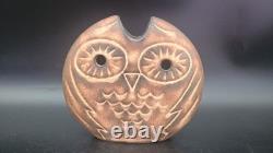 Ancien Vase Chouette Céramique LES ROIS de MAJORQUE Perpignan Vintage 1970