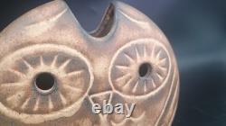 Ancien Vase Chouette Céramique LES ROIS de MAJORQUE Perpignan Vintage 1970