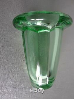Ancien Vase Daum, Coloris Vert, Annees 1950