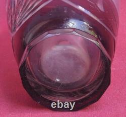 Ancien Vase En Cristal De L'URSS Trophée De Sport Coupe En Verre Taillé À Clair