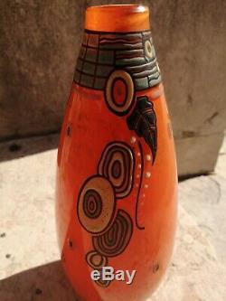Ancien Vase Soliflore Delatte Nancy art déco