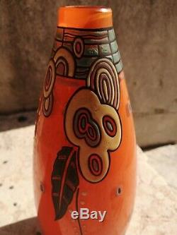 Ancien Vase Soliflore Delatte Nancy art déco
