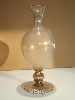 Ancien Vase Venini Murano 32 Cms