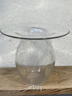 Ancien Vase en Cristal de Baccarat Modele Des Années 30 Art Deco Rare