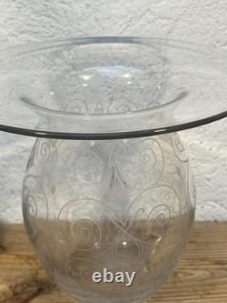Ancien Vase en Cristal de Baccarat Modele Des Années 30 Art Deco Rare