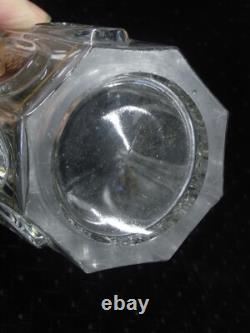 Ancien Verre Gobelet Cristal Taille Raisin Vigne XIX Charles X