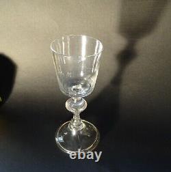 Ancien Verre a Jambe Bourguignon XVIII verre soufflé 13.5 cm-Old Blown Glass 18t