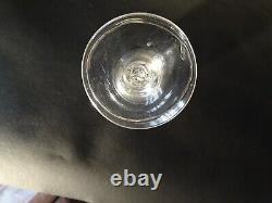 Ancien Verre a Jambe Bourguignon XVIII verre soufflé 13.5 cm-Old Blown Glass 18t