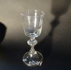 Ancien Verre a Jambe Bourguignon XVIII verre soufflé 13.5 cm-Old Blown Glass 18t