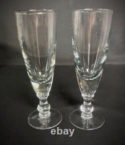 Ancien XXème très belle ensemble de 10 grand (24cm) verres à pied en cristal