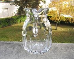 Ancien beau pichet ou broc à eau pot en cristal de Baccarat modèle Excelsior