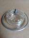 Ancien beurrier cristal argent, Pot &agrave; caviar