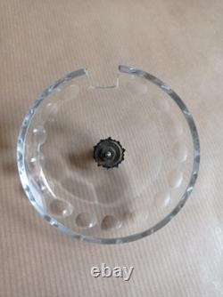 Ancien beurrier cristal argent, Pot à caviar