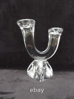 Ancien bougeoir Daum en cristal des années 1950