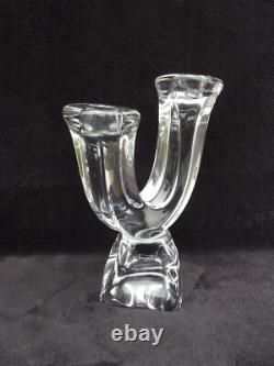 Ancien bougeoir Daum en cristal des années 1950