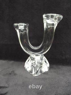 Ancien bougeoir Daum en cristal des années 1950