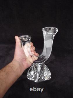 Ancien bougeoir Daum en cristal des années 1950