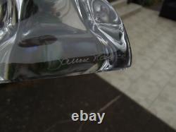 Ancien bougeoir Daum en cristal des années 1950