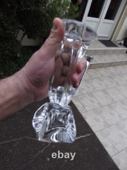 Ancien bougeoir Daum en cristal des années 1950